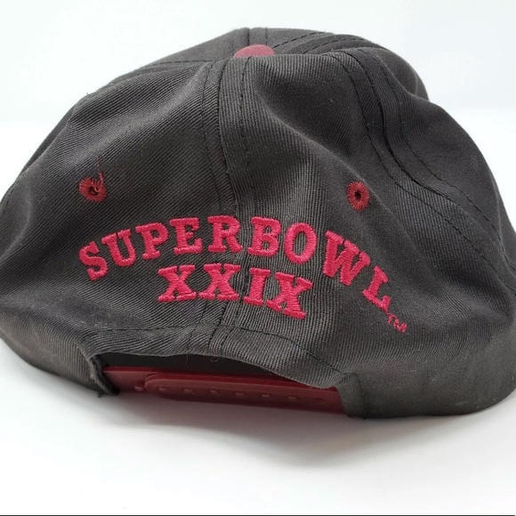 1995 Super Bowl Hat XXIX Snapback Logo 7 Cap - Picture 2 of 5